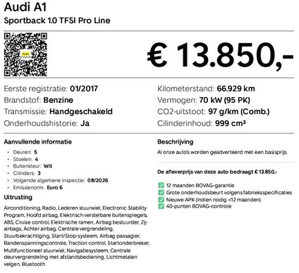 Audi A1 Sportback - Afbeelding 25 van 25