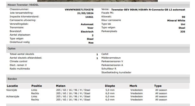 Nissan Townstar - Afbeelding 12 van 30